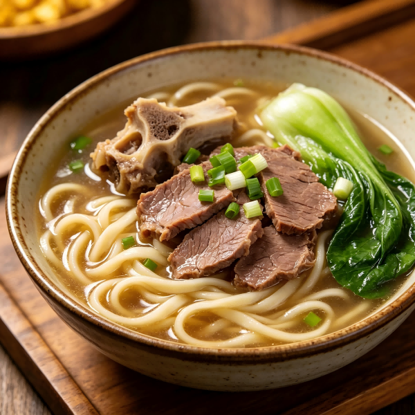 Slow-Simmer Beef Bone Noodle with Brisket & Bok Choy