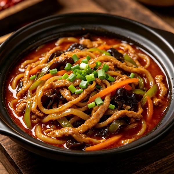 Yu-Shiang Spicy Shredded Pork Thick Udon Noodle