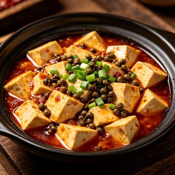 Sichuan Spicy Mapo Tofu with Sichuan Peppercorn